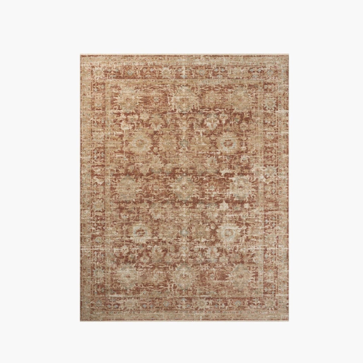 Tapis Heritage en brique/multicolore