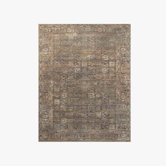 Tapis Heritage couleur moka/denim