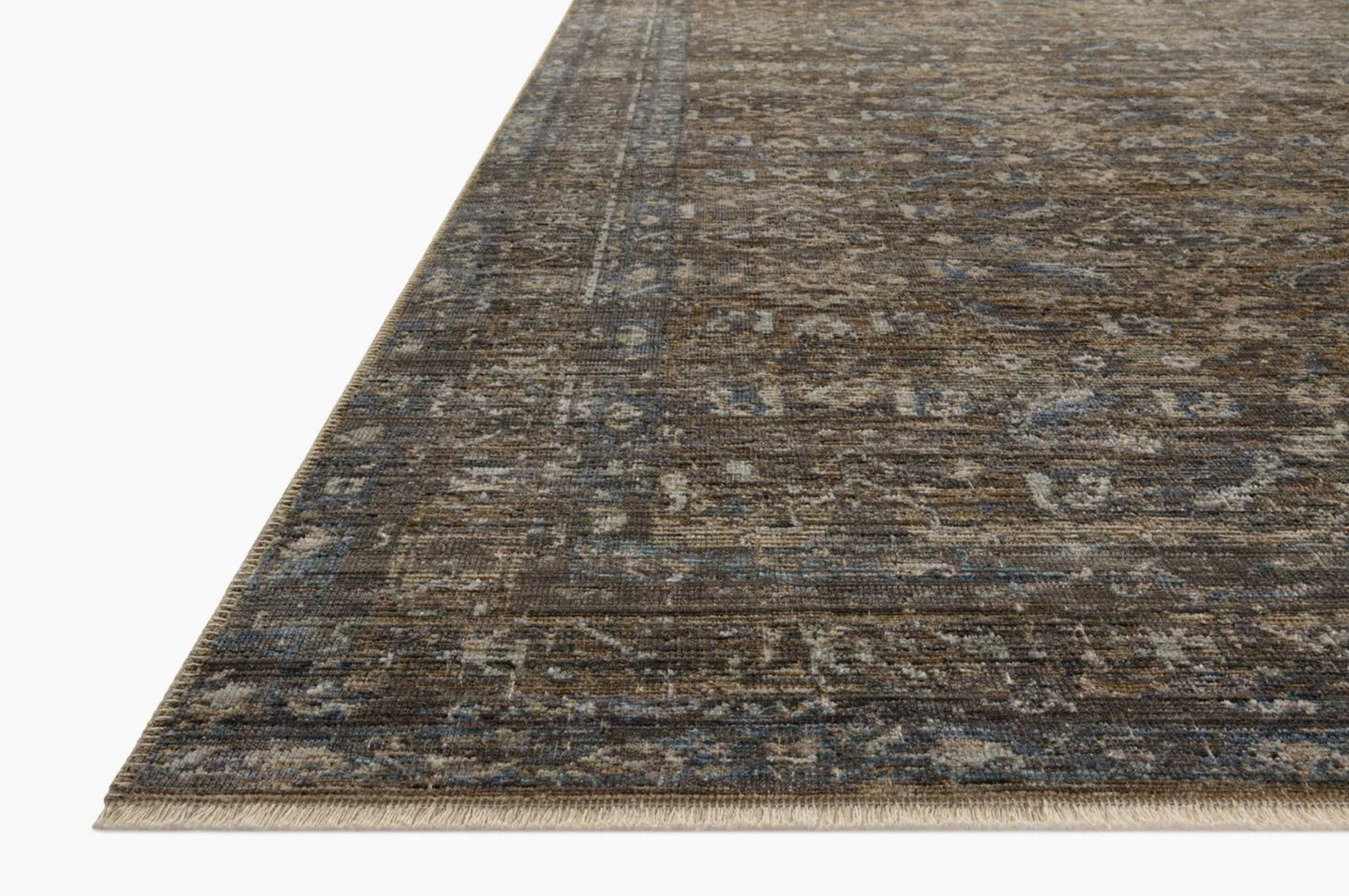 Tapis Heritage couleur lagon/tabac