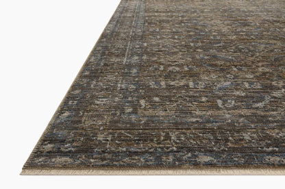 Tapis Heritage couleur lagon/tabac