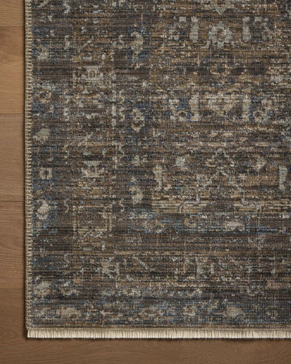 Tapis Heritage couleur lagon/tabac