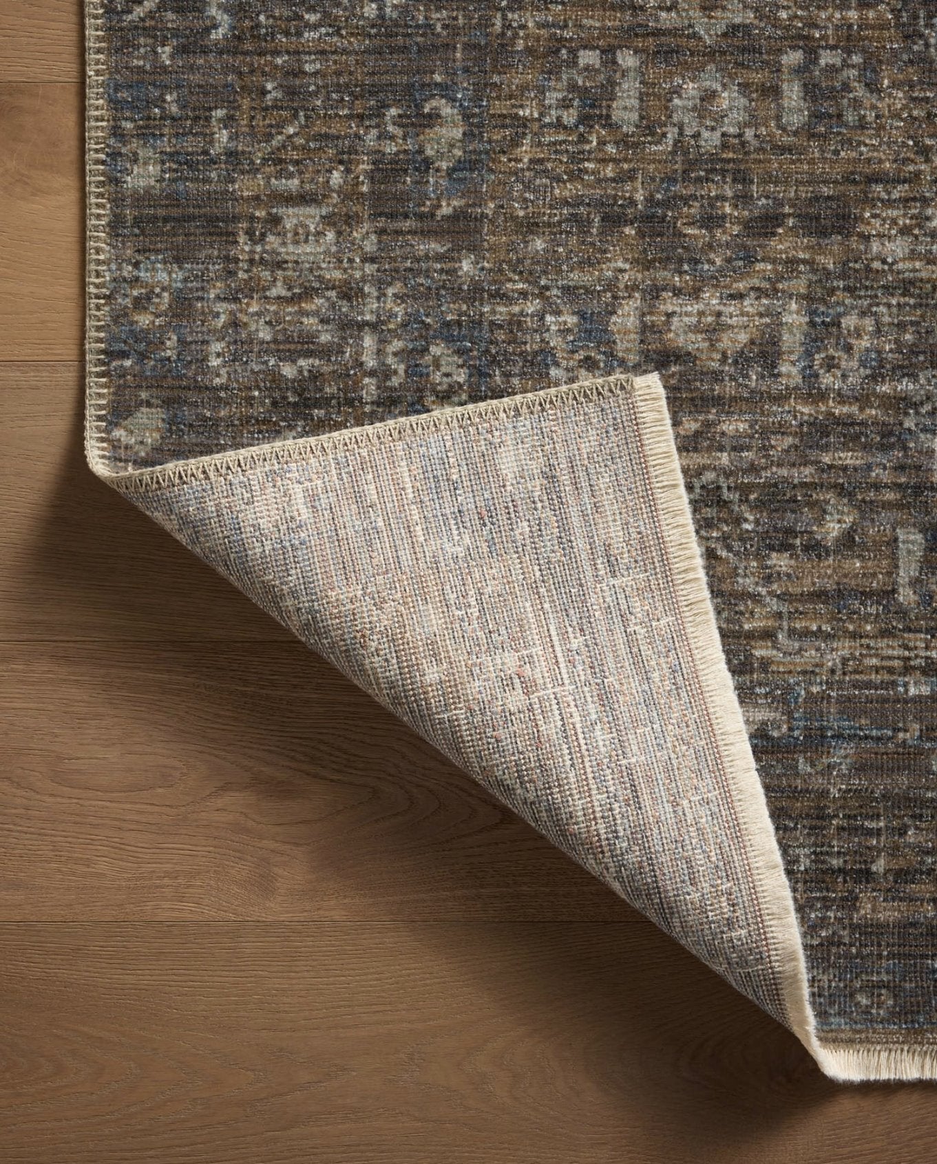 Tapis Heritage couleur lagon/tabac