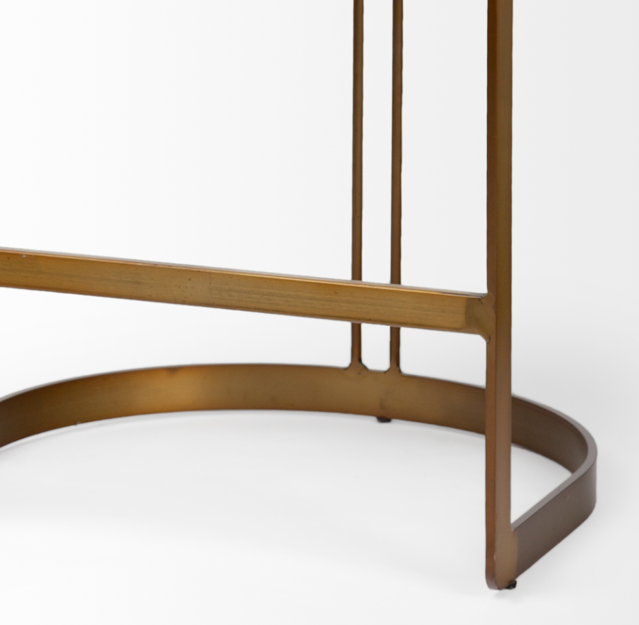 Tabouret de bar en cuir Hollyfield