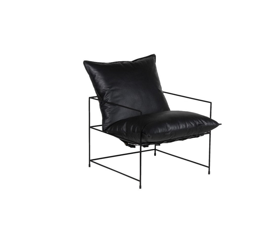 Fauteuil d'appoint en cuir Hagen