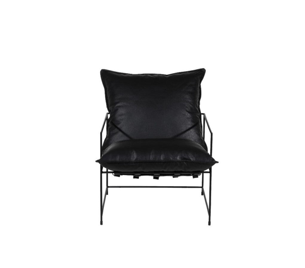 Fauteuil d'appoint en cuir Hagen
