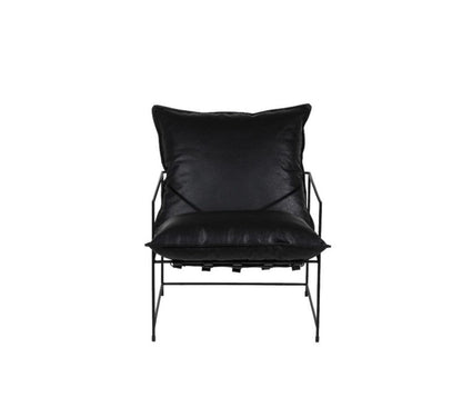 Fauteuil d'appoint en cuir Hagen