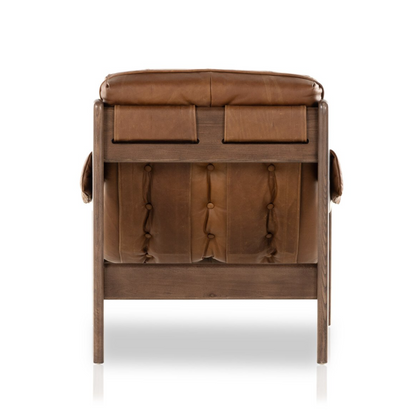 Fauteuil en cuir Halston