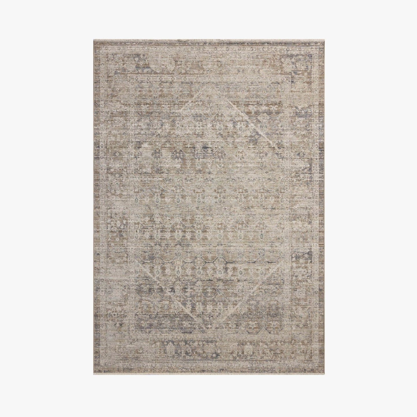 Tapis Chris Loves Julia x Loloi Ida en coloris Ardoise/Naturel