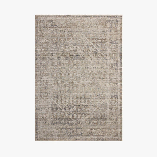 Tapis Chris Loves Julia x Loloi Ida en coloris Ardoise/Naturel