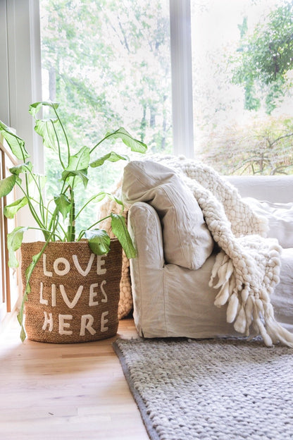 L'amour vit ici Panier