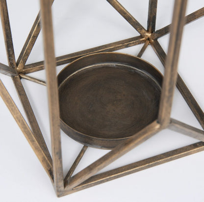 Lanterne à bougie en forme de cage de lierre