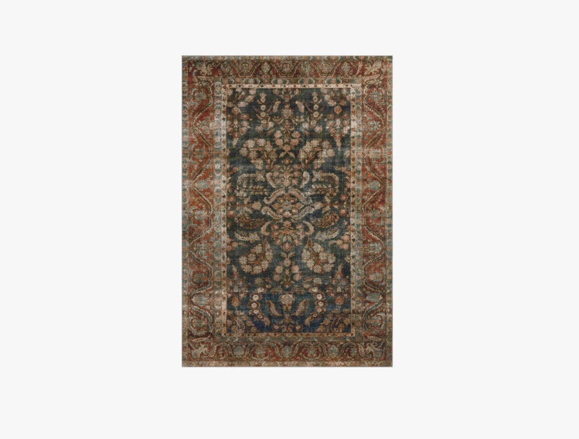 Tapis Chris Loves Julia X Loloi Jules couleur Océan/Épices