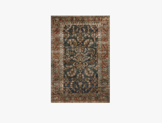 Tapis Chris Loves Julia X Loloi Jules couleur Océan/Épices