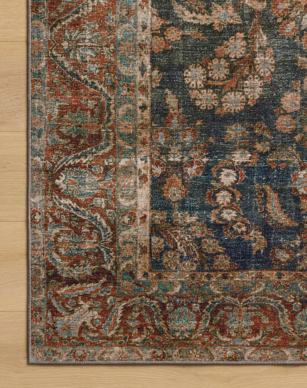 Tapis Chris Loves Julia X Loloi Jules couleur Océan/Épices