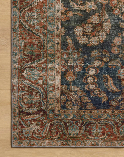 Tapis Chris Loves Julia X Loloi Jules couleur Océan/Épices