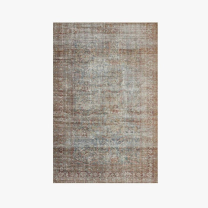 Tapis Chris Loves Julia x Loloi Jules, coloris Lagon/Brique