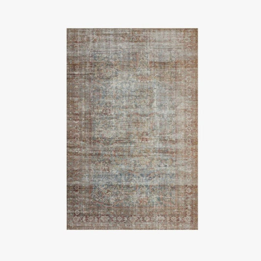 Tapis Chris Loves Julia x Loloi Jules, coloris Lagon/Brique