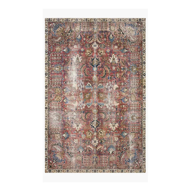 Tapis Chris Loves Julia x Loloi Jules couleur Merlot Multi