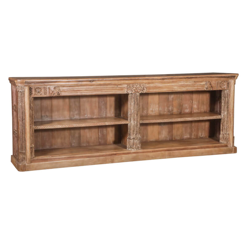 Bibliothèque en bois de récupération