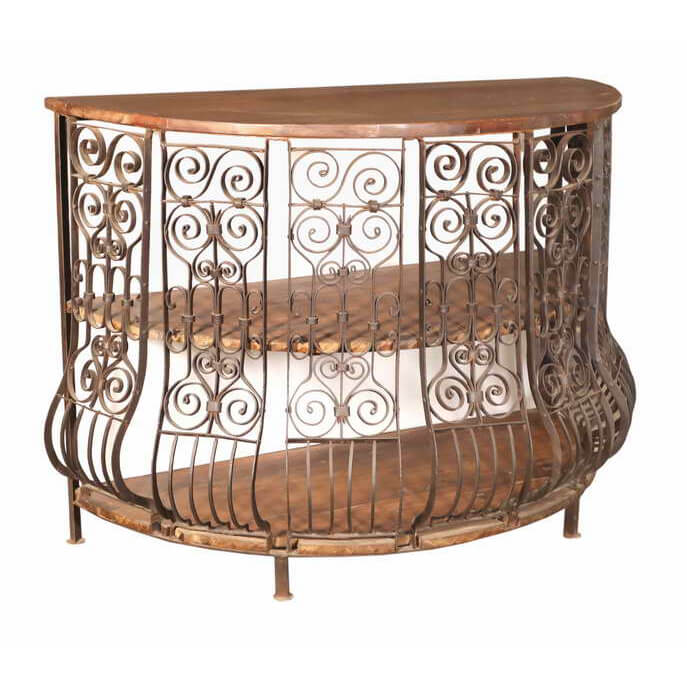 Console de balcon incurvée