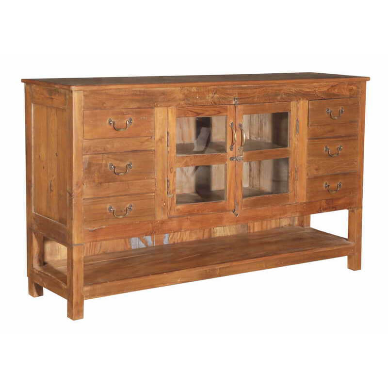 Meuble en bois de teck récupéré