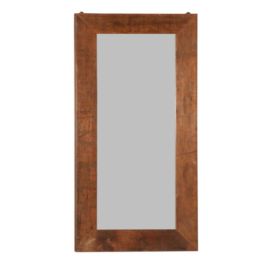 Miroir à cadre en teck haut