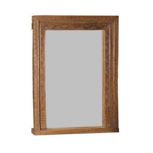 Cadre en teck avec miroir