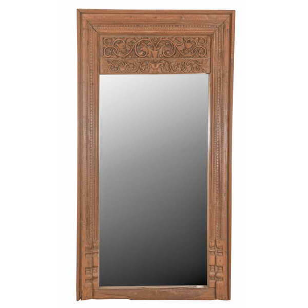 Cadre en teck avec miroir