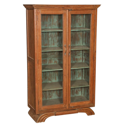 Vitrine artisanale à 2 portes vitrées