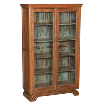 Vitrine artisanale à 2 portes vitrées