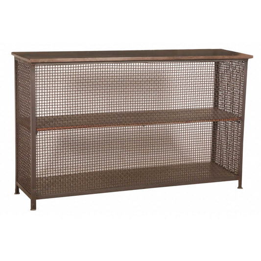 Table console artisanale à 2 étagères