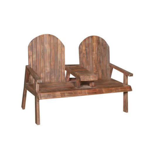Banc en bois fabriqué artisanalement