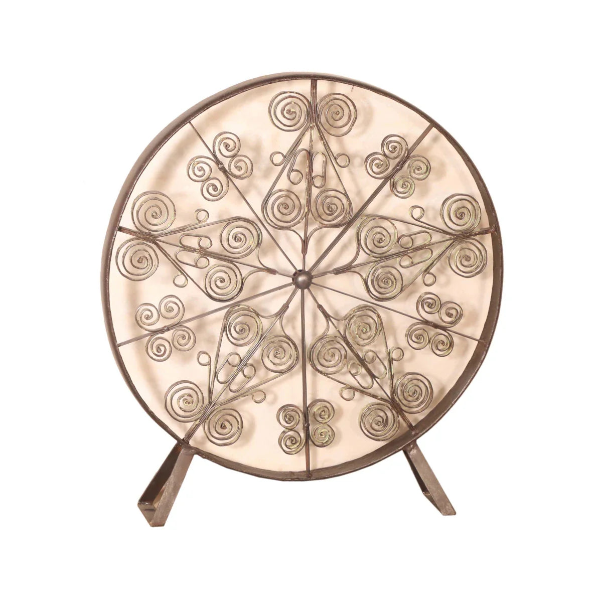 Panneau en fer forgé artisanal