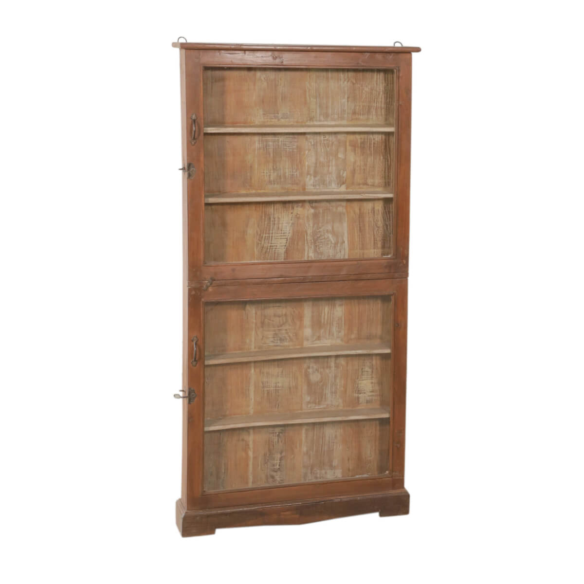 Meuble mince en teck avec verre