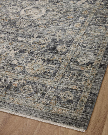 Tapis Jean Stoffer x Loloi Katherine en coloris Midnight/Tobacco