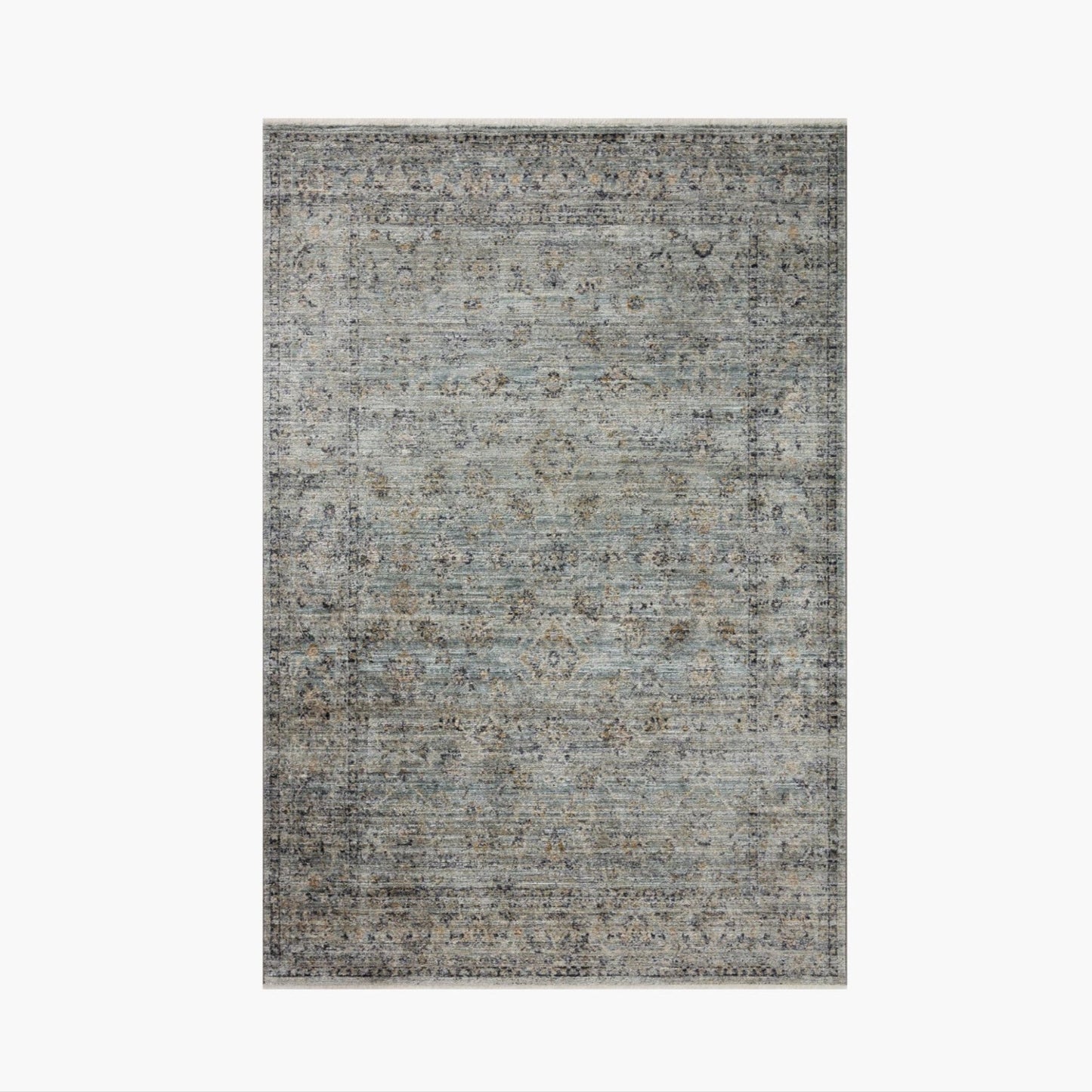 Tapis Jean Stoffer x Loloi Katherine, coloris Océan/Or