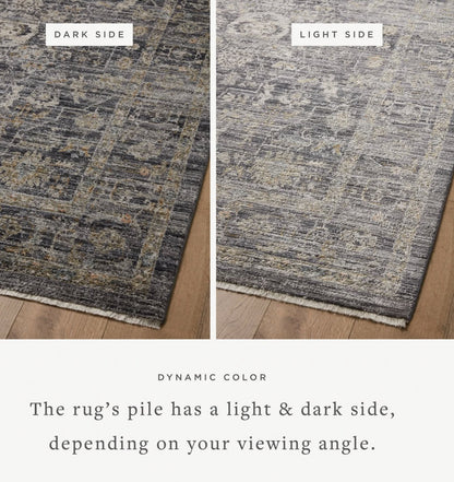 Tapis Jean Stoffer x Loloi Katherine en coloris Midnight/Tobacco