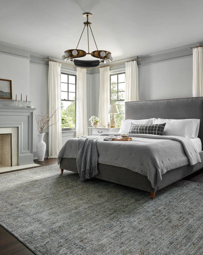 Tapis Jean Stoffer x Loloi Katherine, coloris Océan/Or