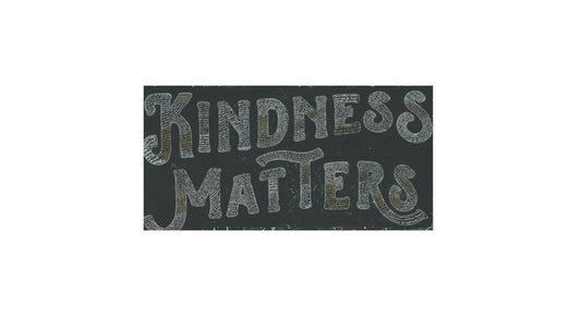 Panneau d'impression artistique « La gentillesse compte »