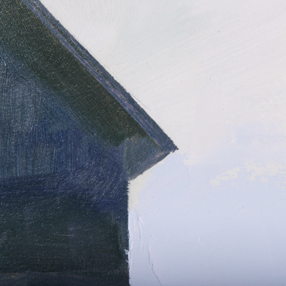 Tableau encadré représentant un paysage solitaire