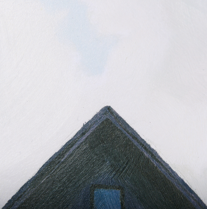 Tableau encadré représentant un paysage solitaire