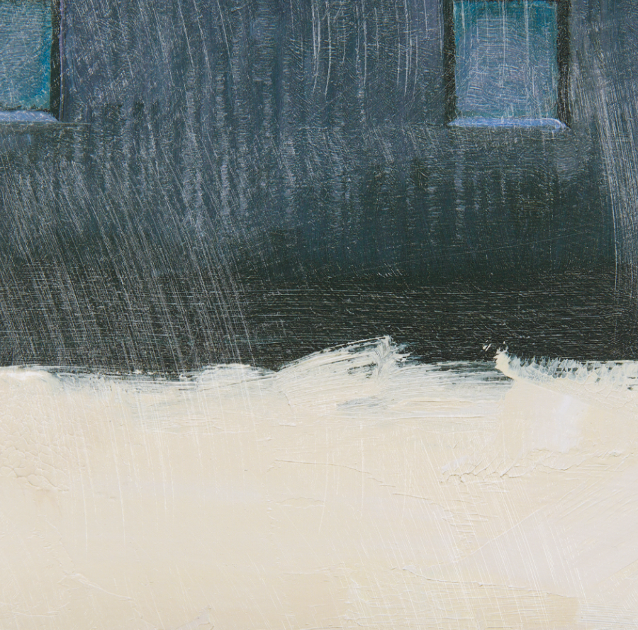 Tableau encadré représentant un paysage solitaire