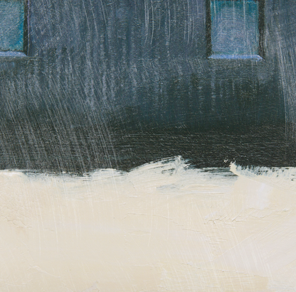 Tableau encadré représentant un paysage solitaire