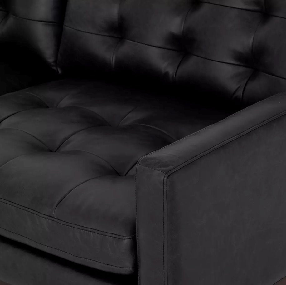 Canapé d'angle Lexi en cuir 2 pièces avec méridienne