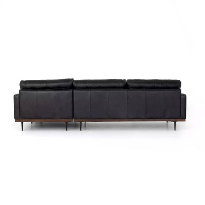 Canapé d'angle Lexi en cuir 2 pièces avec méridienne