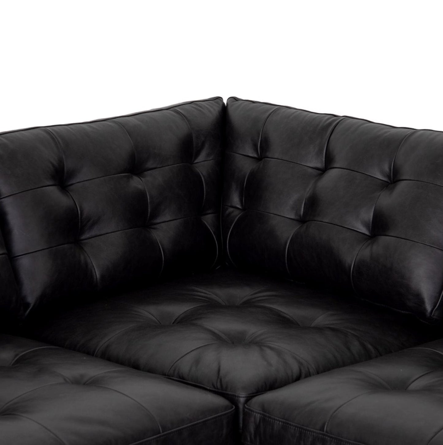 Canapé d'angle en cuir 3 pièces Lexi