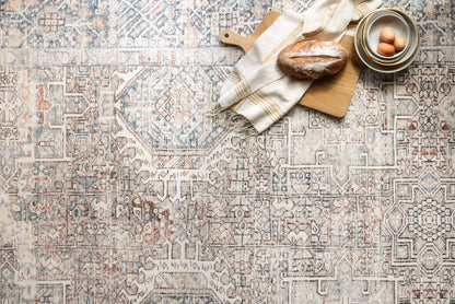 Tapis Chris Loves Julia × Loloi Jules, coloris Naturel/Océan