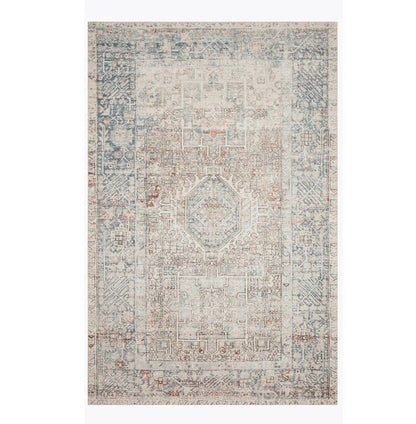 Tapis Chris Loves Julia × Loloi Jules, coloris Naturel/Océan