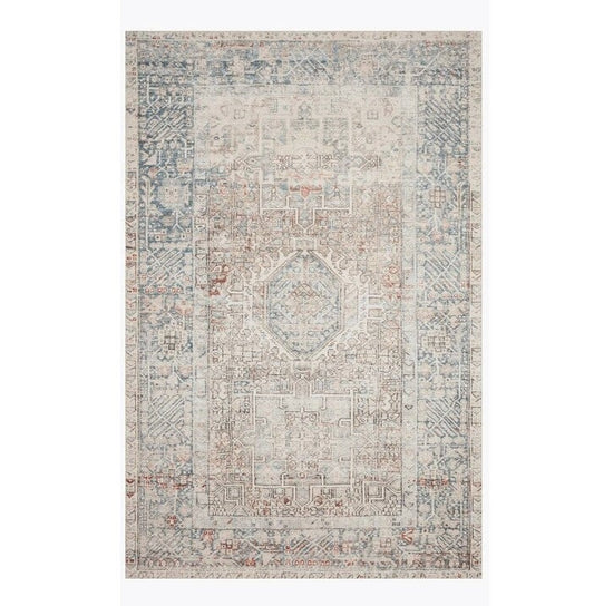 Tapis Chris Loves Julia × Loloi Jules, coloris Naturel/Océan