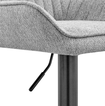 Tabouret de bar pivotant Luther à vérin à gaz